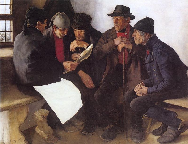 Leibl, Wilhelm Peasants in Conversation